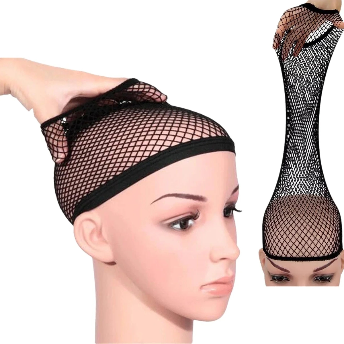 Wig Cap Stocking - Jaring Wig G&T Hitam, Jaring Rambut