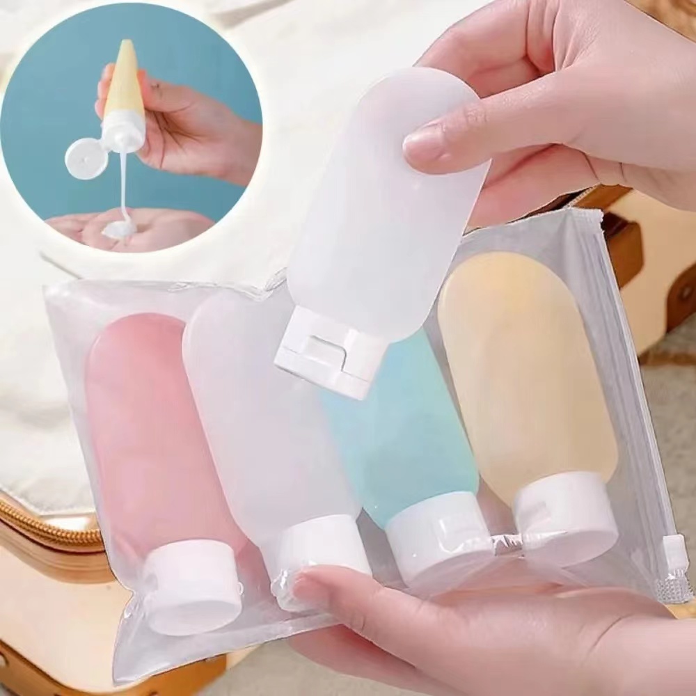 Dry Shampoo Travel - 4 Buah Botol Isi Ulang Perjalanan