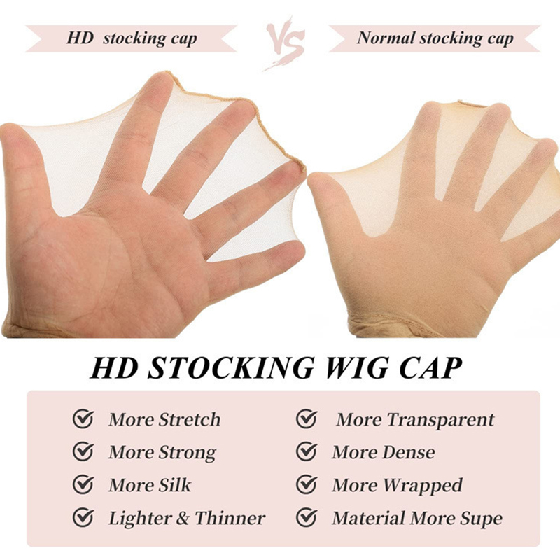 Wig Cap Stocking - Baru 10/30/50Pcs Topi Wig HD Ultra-tipis