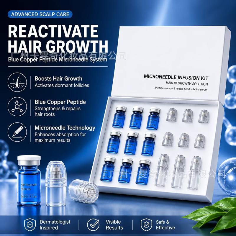 Kit Penumbuh Rambut GHK-Cu AHK - Hair Care Oil Serum ulasan dan harga