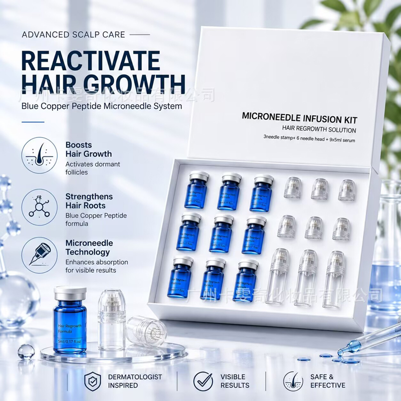 Kit Penumbuh Rambut GHK-Cu AHK - Hair Care Oil Serum ulasan dan harga