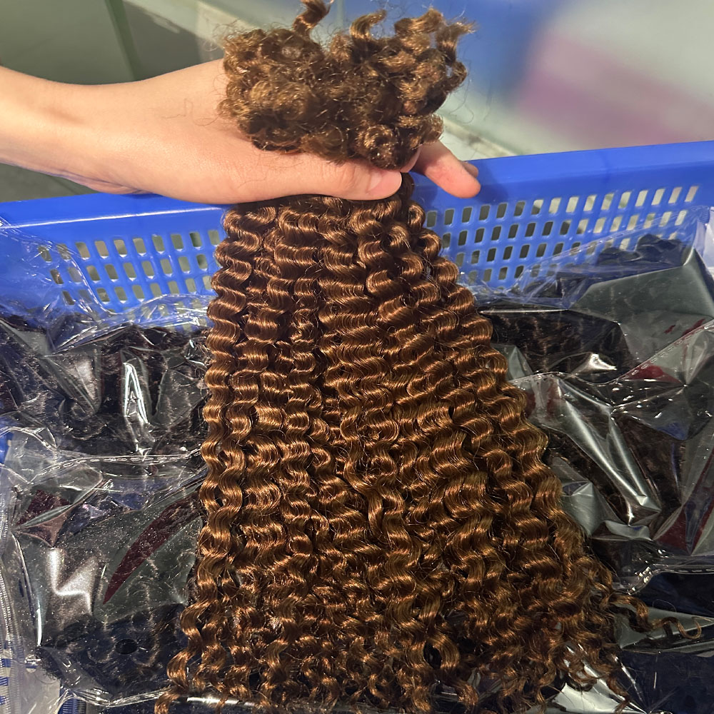 Rambut Manusia Asli 100% 14-18 - Hair Care Curly Hair ulasan dan harga