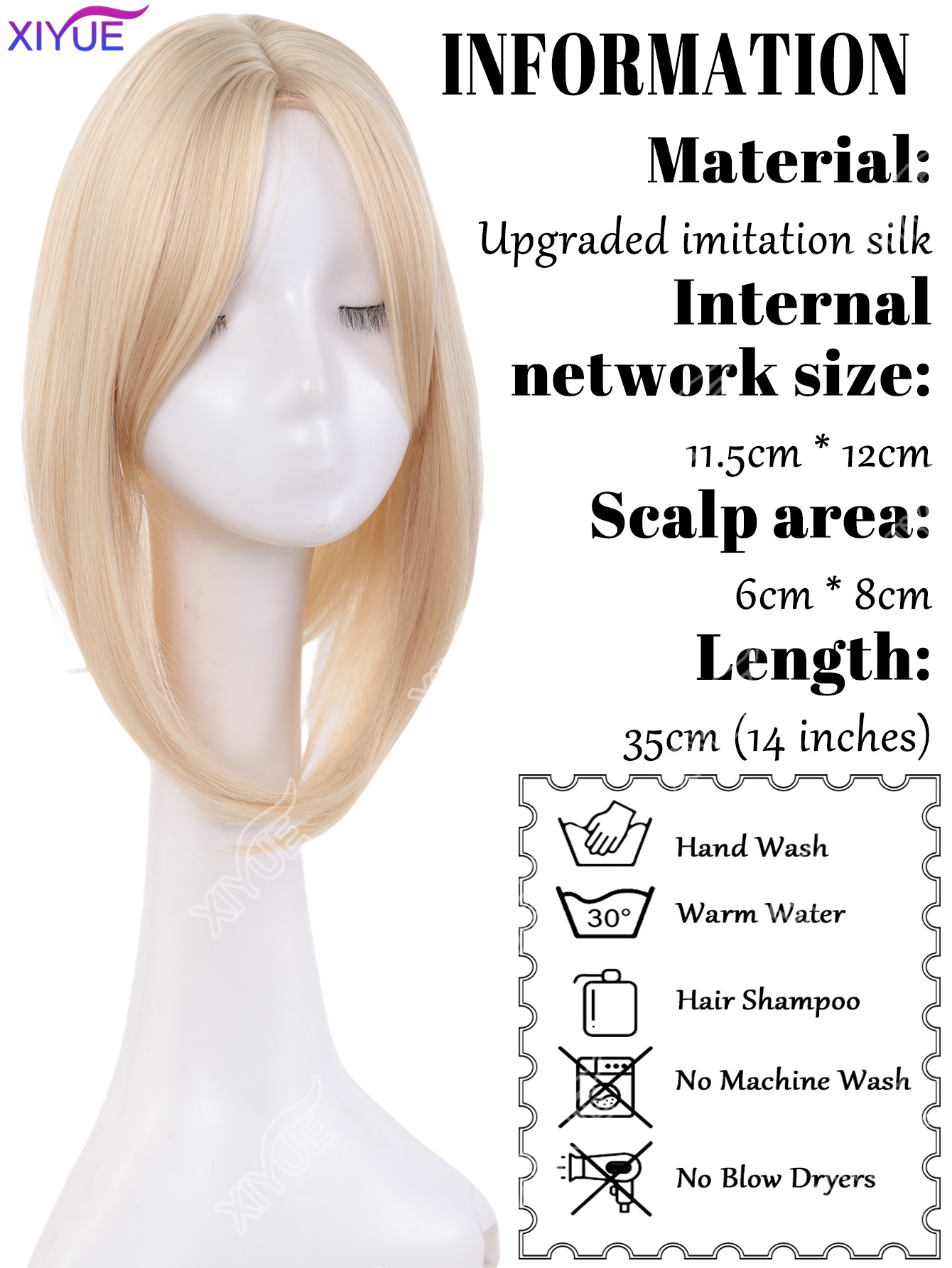 Topper Rambut Lurus Bagian Ten - Clip In Hair Piece ulasan dan harga