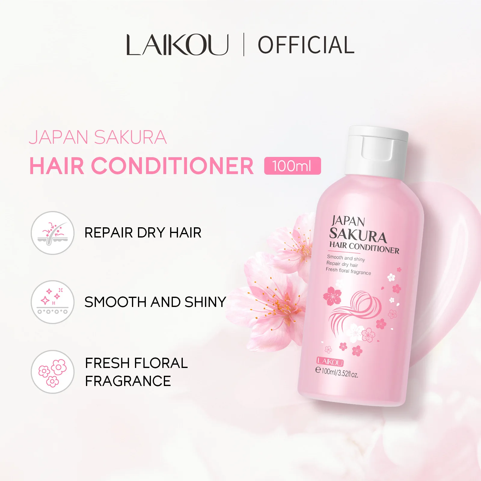LAIKOU Sampo Sakura Jepang ata - Hair Care Loreal ulasan dan harga