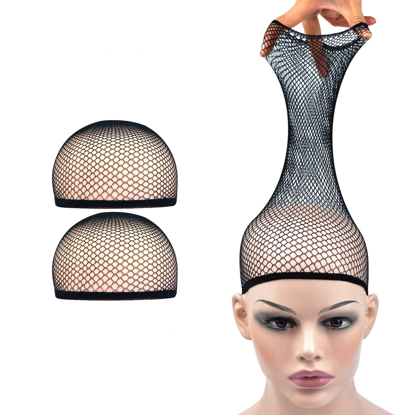 2 Buah Jaring Rambut Ujung Ter - Wig Cap Stocking ulasan dan harga