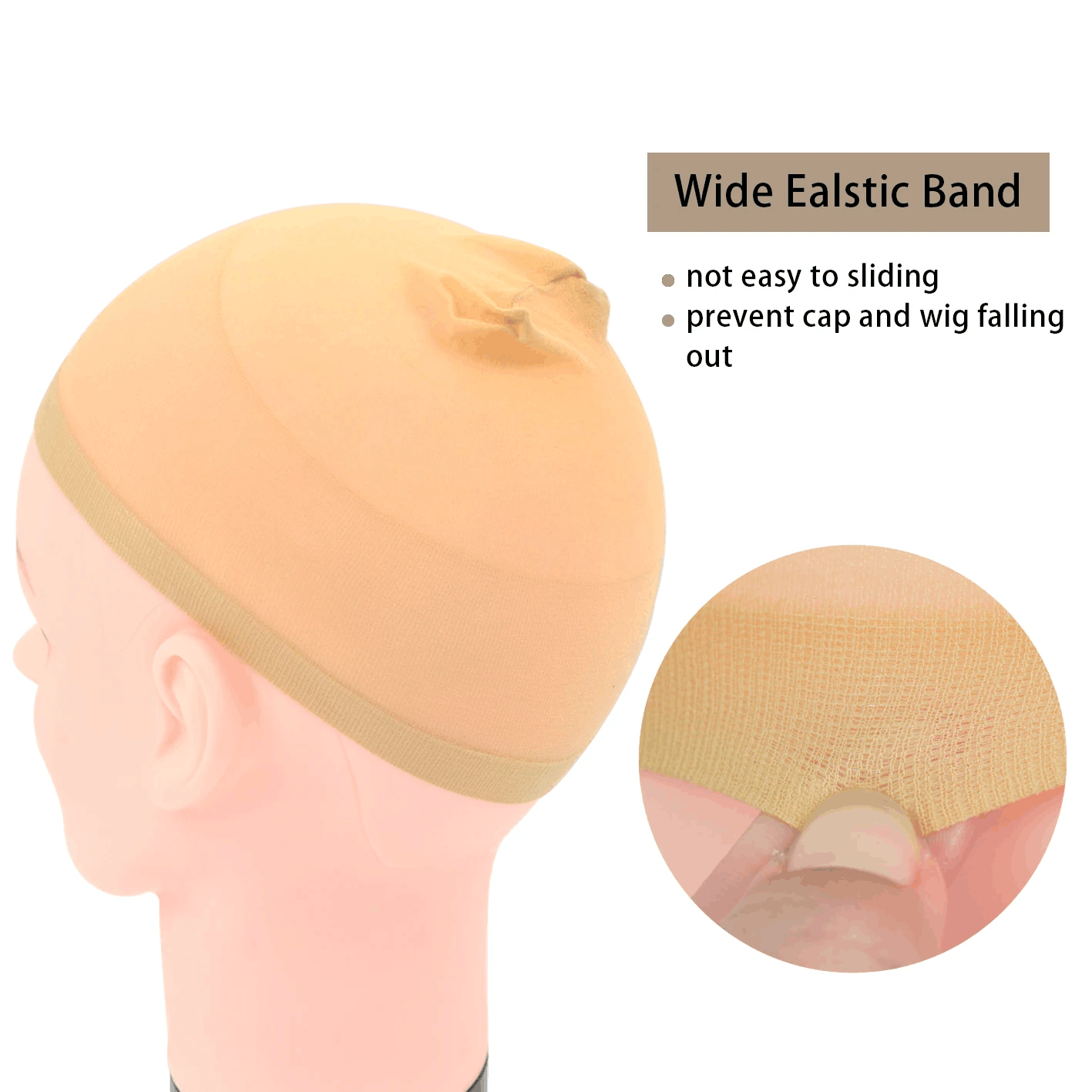 12Pcs Jaring Wig Mesh Elastis  - Wig Cap Stocking ulasan dan harga
