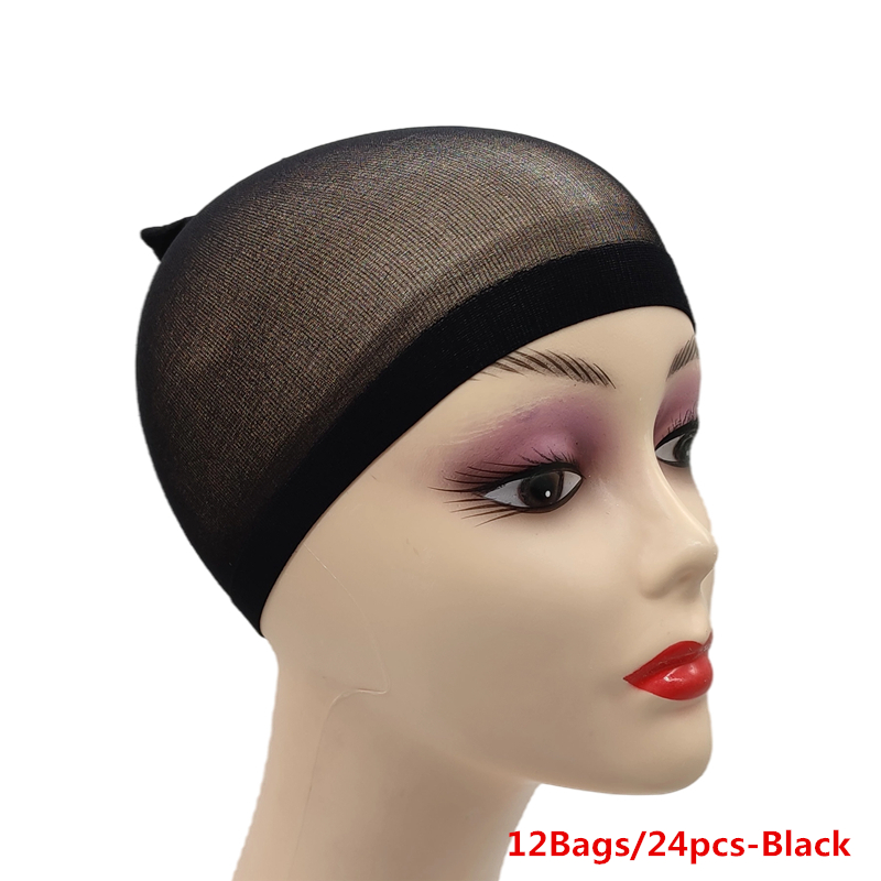 12Bag/24pcs Ukuran Bebas Fashi - Wig Cap Stocking ulasan dan harga