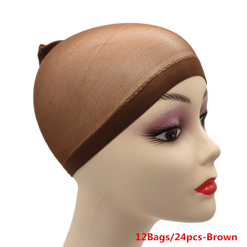 12Bag/24pcs Ukuran Bebas Fashi - Wig Cap Stocking ulasan dan harga