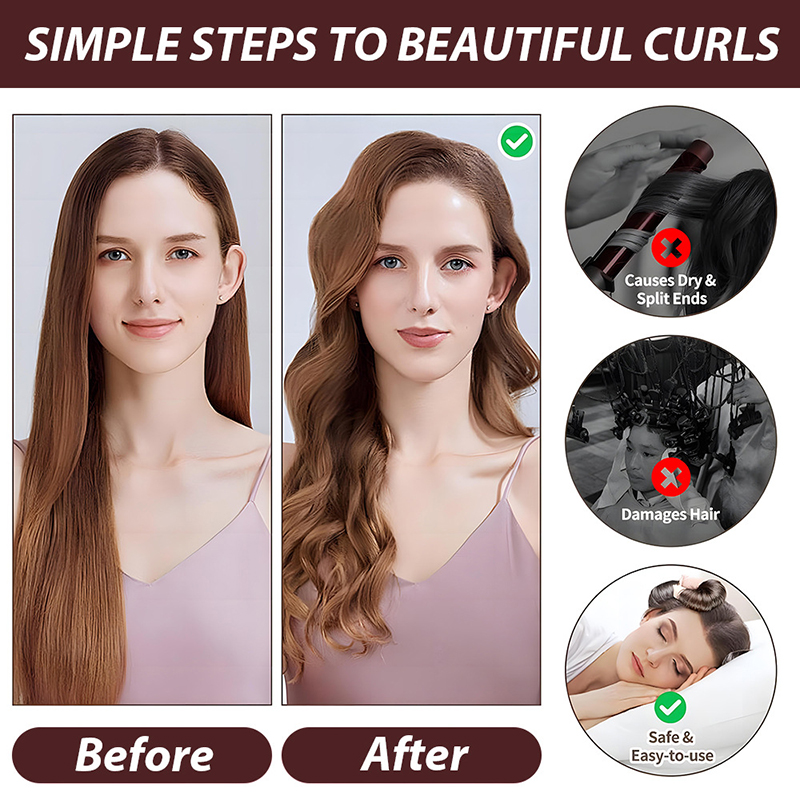 4pcs Alat Pengeriting Rambut T - Hair Care Curly Hair ulasan dan harga