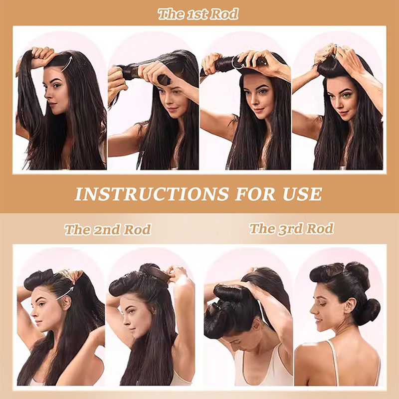 4pcs Alat Pengeriting Rambut T - Hair Care Curly Hair ulasan dan harga