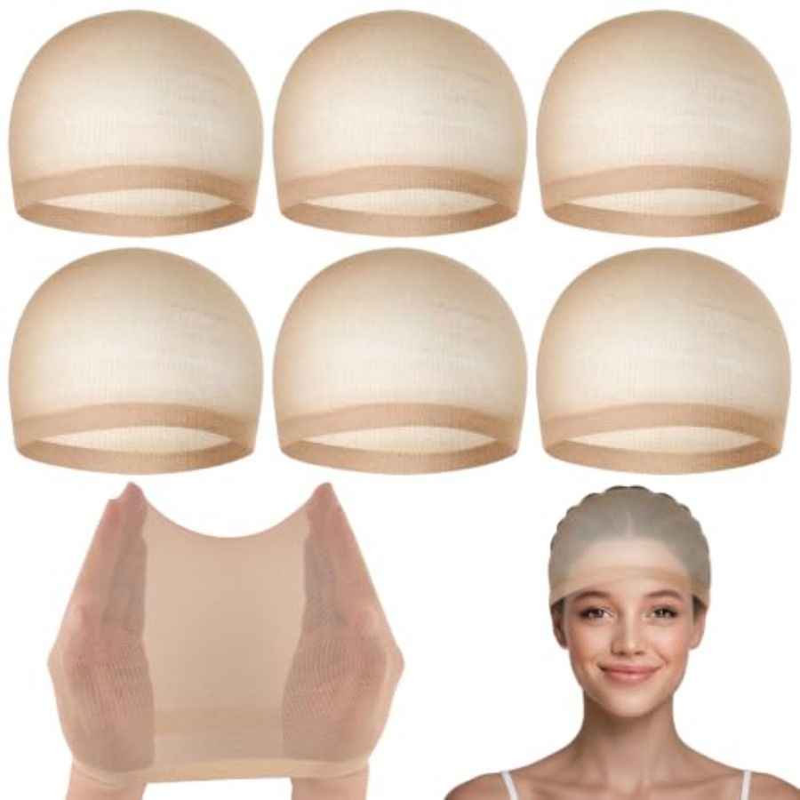 6 Pcs Wig Cap untuk Wanita, Ja - Wig Cap Stocking ulasan dan harga